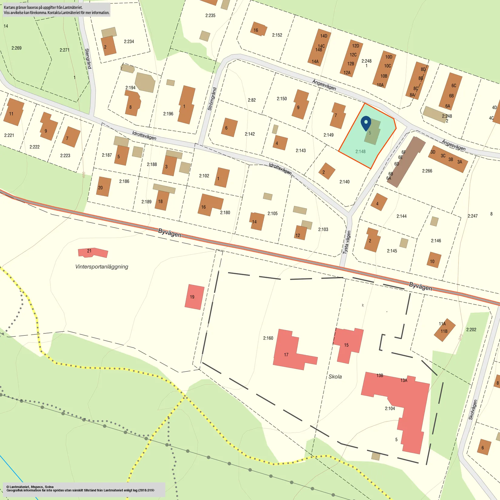 Villa, Ängesvägen 5, Berg