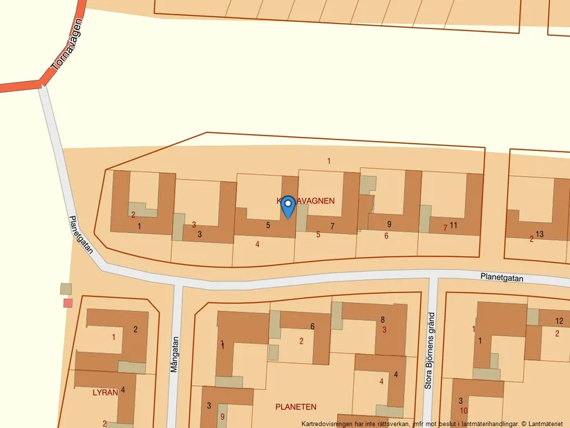 Villa, Planetgatan 5, Planetstaden, Lund