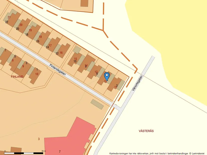 Villa, Radhus, Finlandsgatan 4, Lillhamra, Västerås