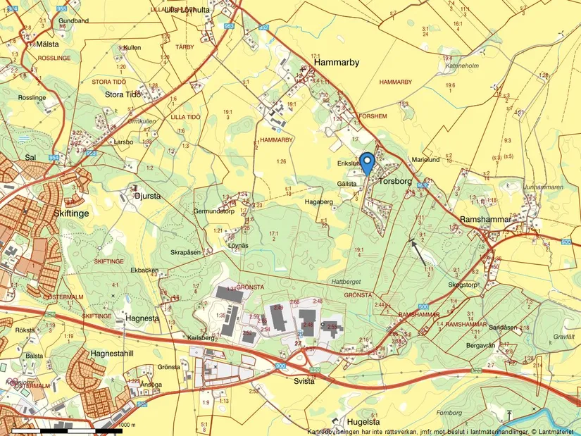 Tomt, Torsborg 65, Ramshammar, Eskilstuna