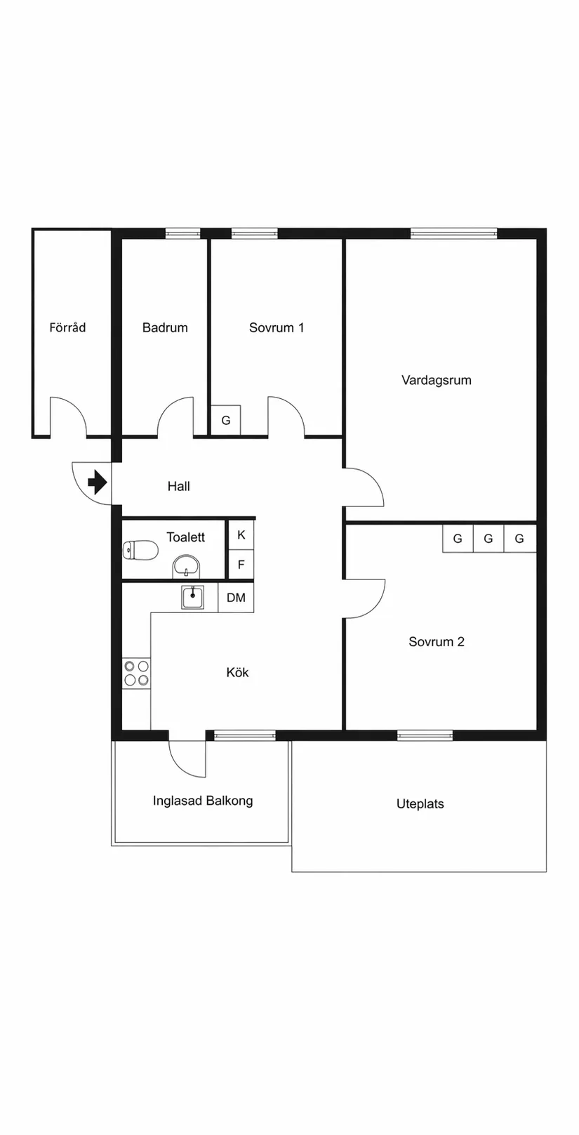 Bostadsrätt, Trädesvägen 6 Markplan, Norsborg, Botkyrka