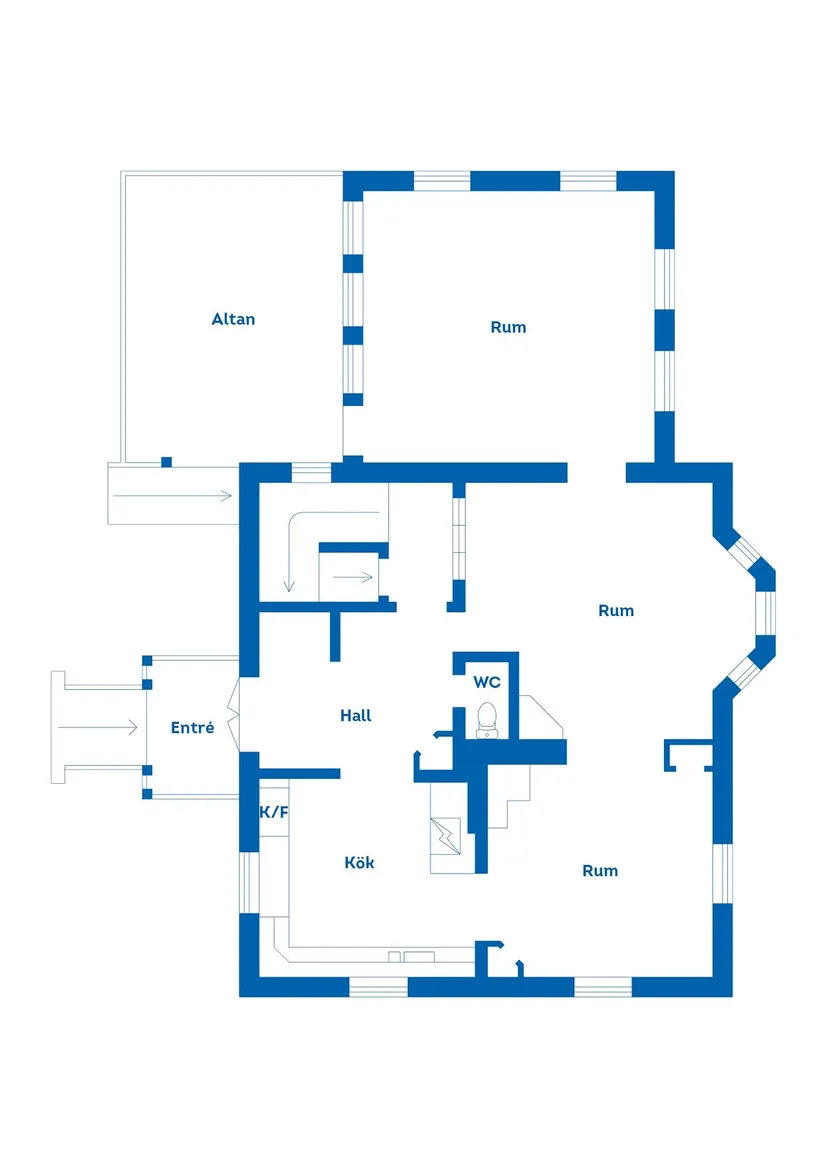 Villa, Bangårdsgatan 19, Hemsta, Gävle