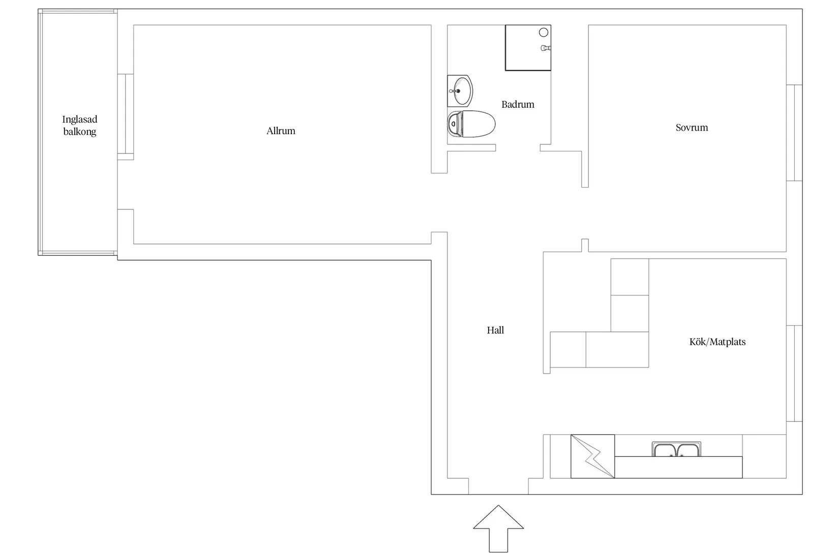 Bostadsrätt, Erik Dahlbergsgatan 3A, Edvinshem, Ystad