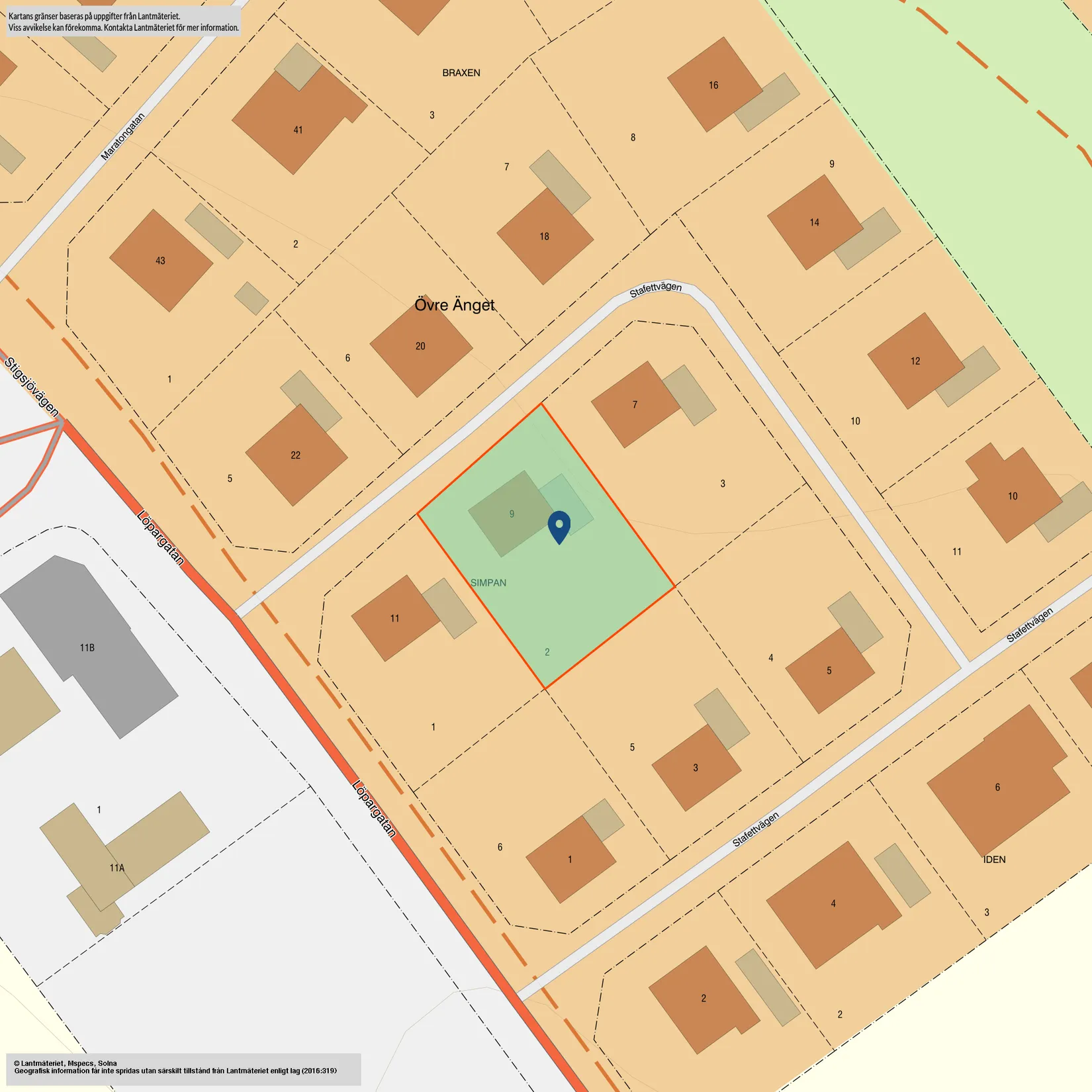 Villa, Stafettvägen 9, Änget, Härnösand