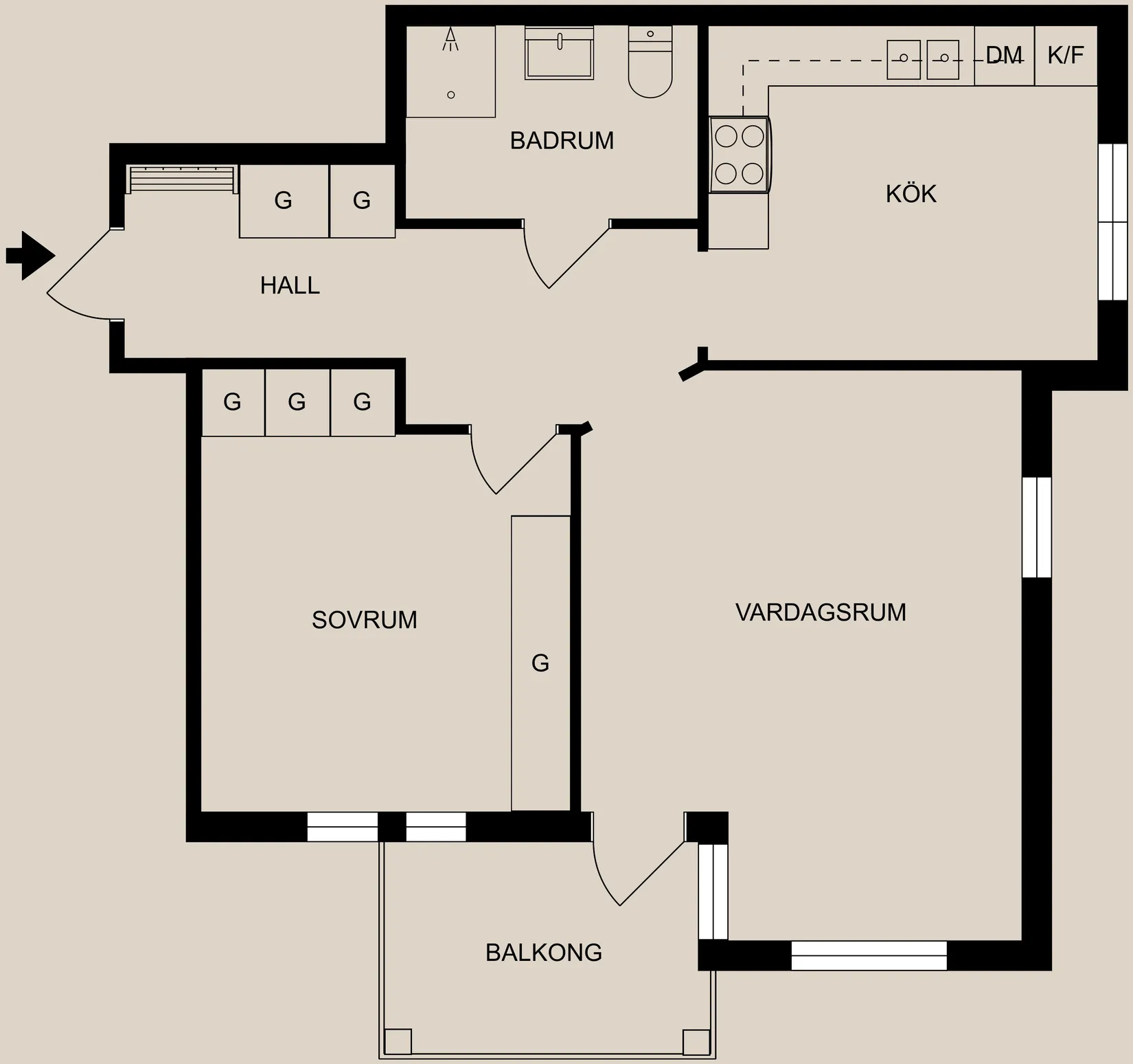 Bostadsrätt, S:t Persgatan 37, Centralt, Norrköping