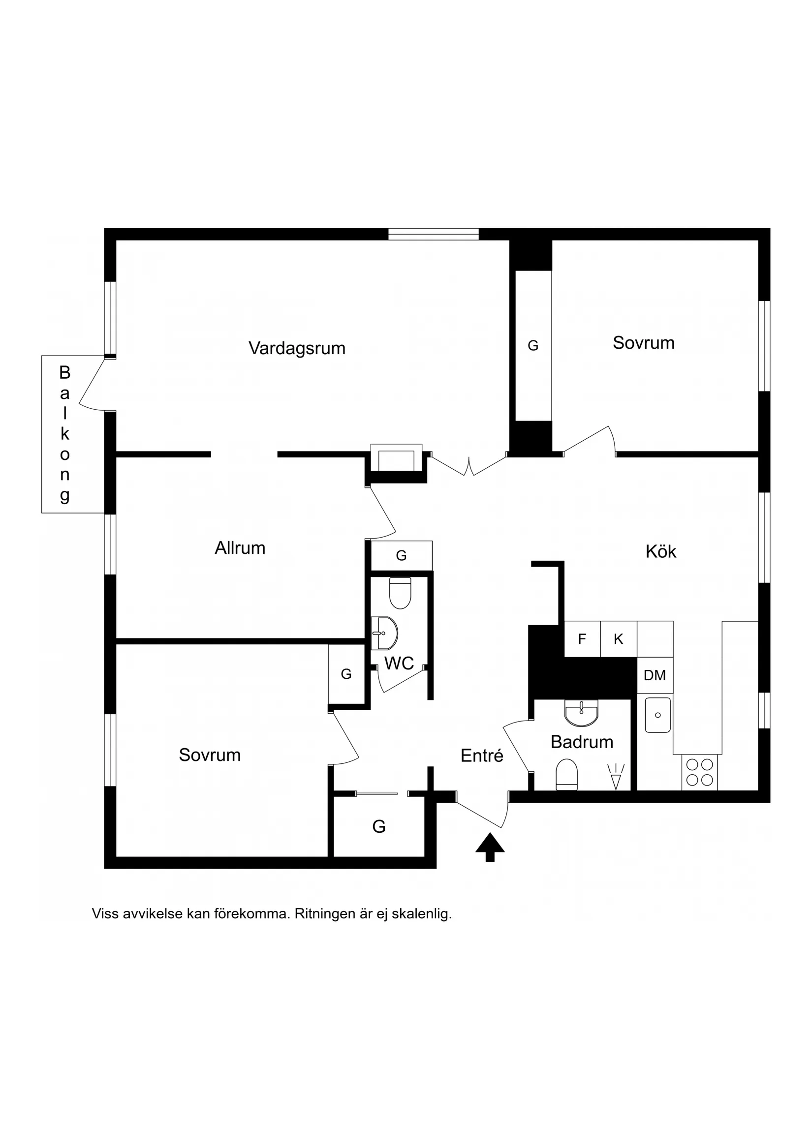 Bostadsrätt, Boråsgatan 8, Norrdal, Varberg