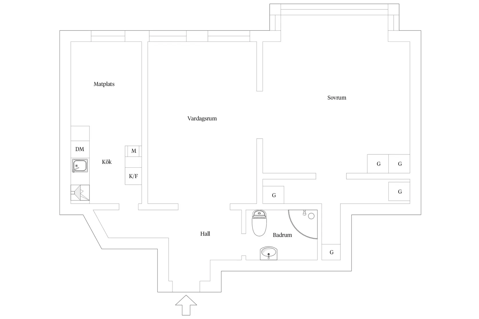 Bostadsrätt, Regementsgatan 68B, Slottsstaden/Ribersborg, Malmö