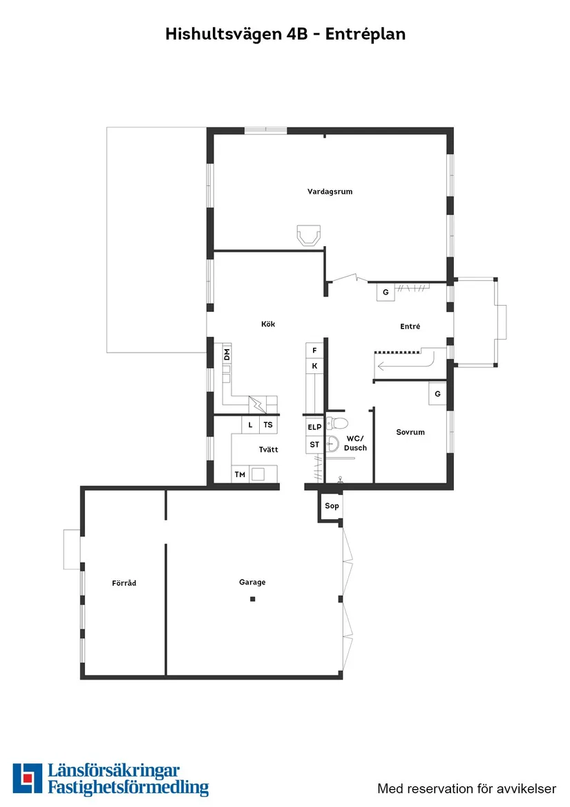 Villa, Hishultsvägen 4B, Våxtorp, Laholm