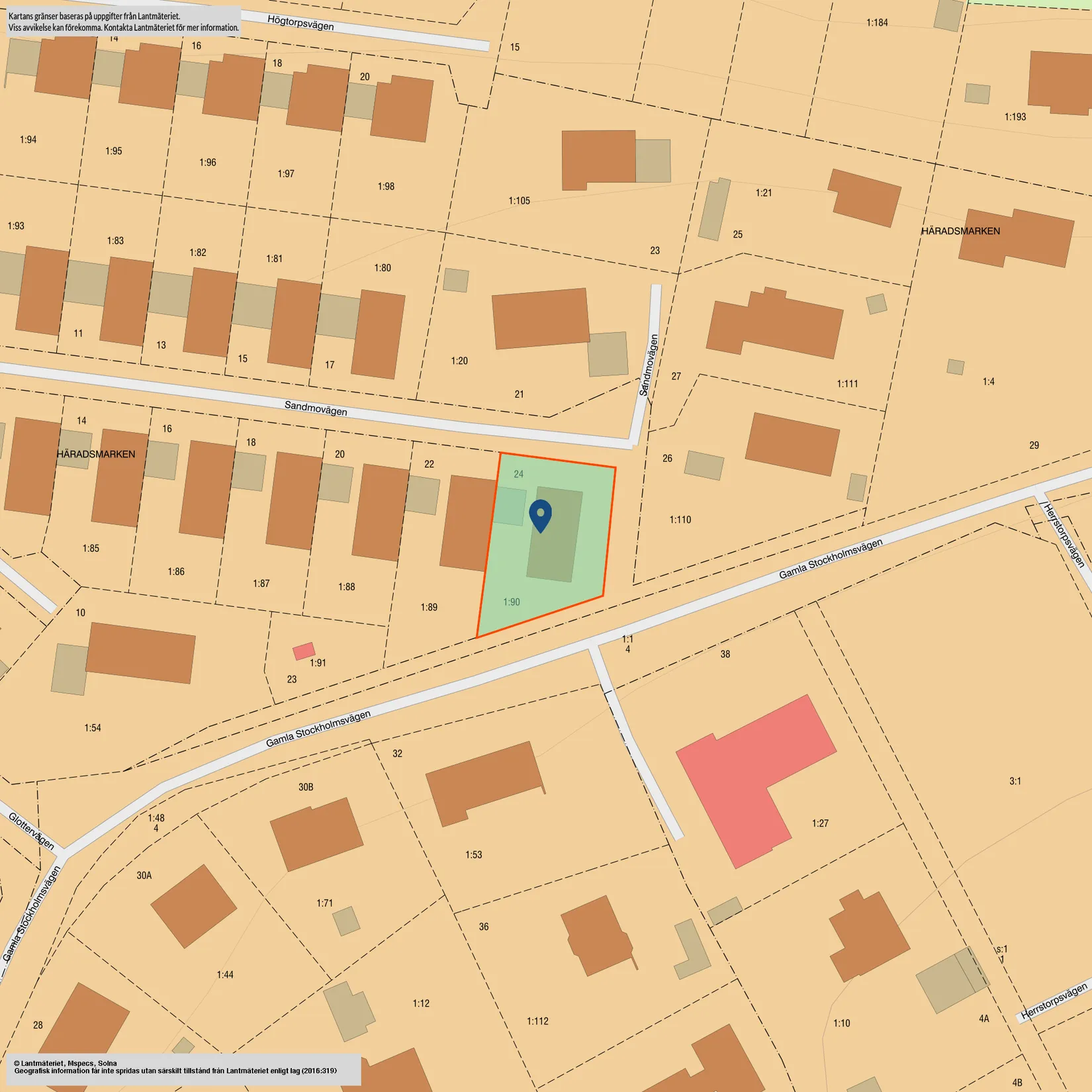 Radhus, Sandmovägen 24, Åby, Norrköping