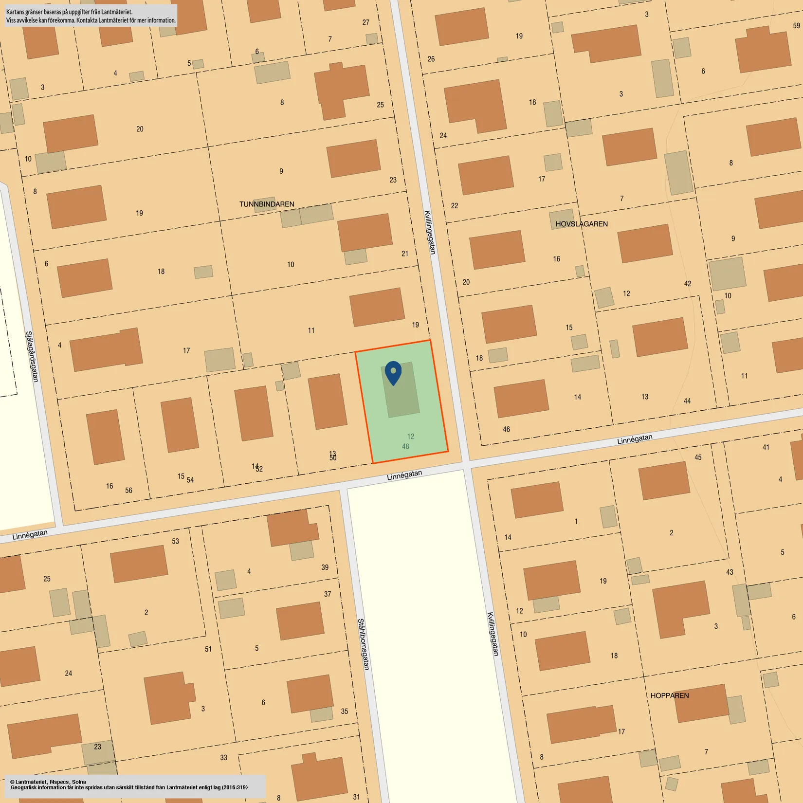 Villa, Linnégatan 48, Lagerlunda, Norrköping