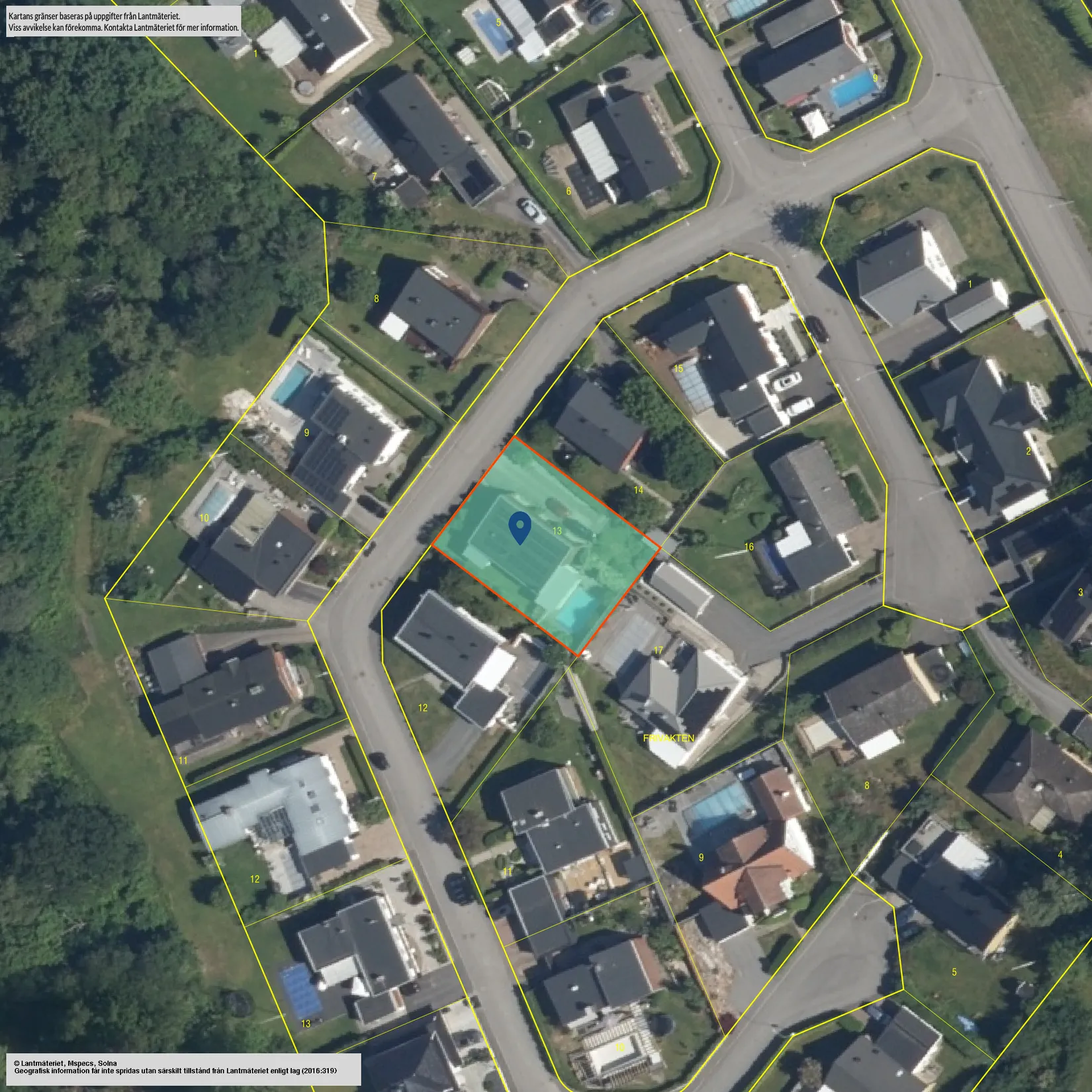 Villa, Dykaregatan 7, Lindö, Norrköping