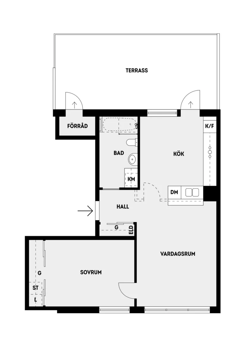 Bostadsrätt, GRINDTORPS SKOLGRÄND 30, Täby Centrum, Täby