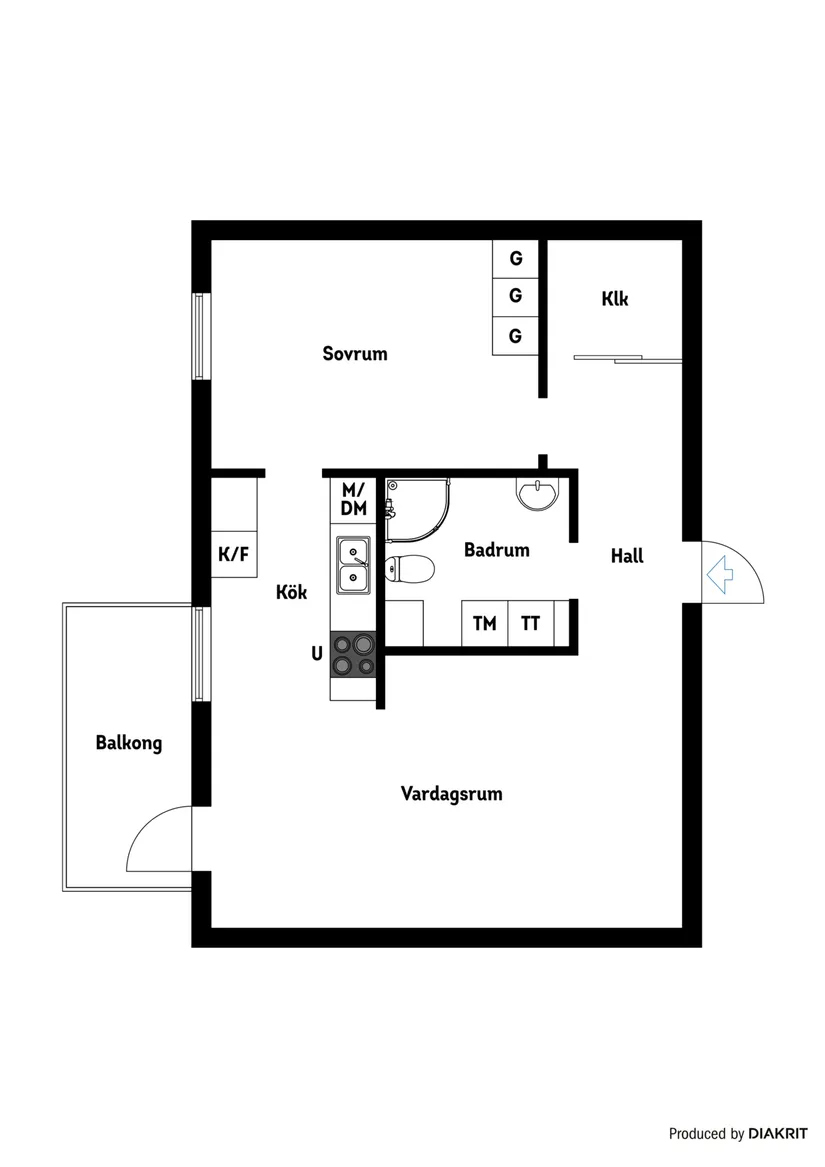 Bostadsrätt, Aktervägen 5, Brandholmen, Nyköping