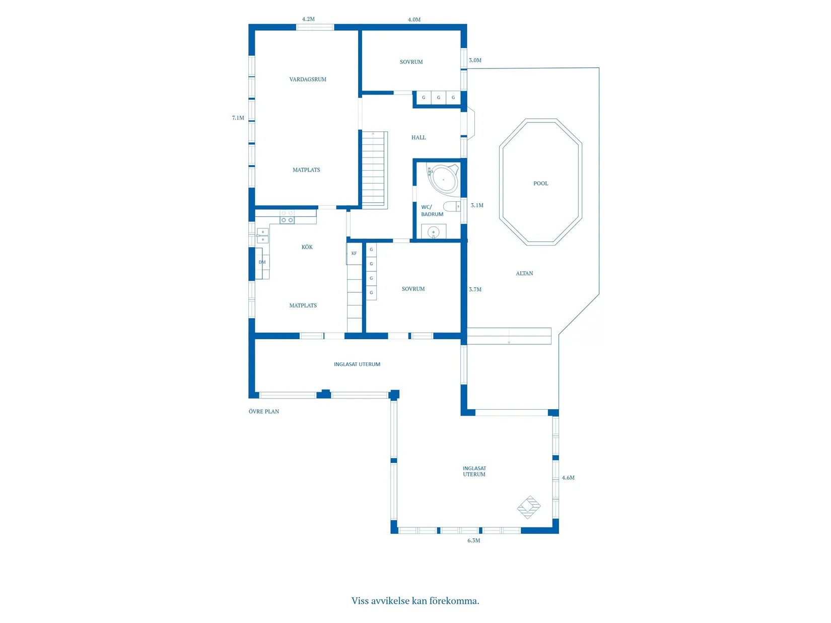 Villa, Holmsvägen 26, Nedre Holm, Motala