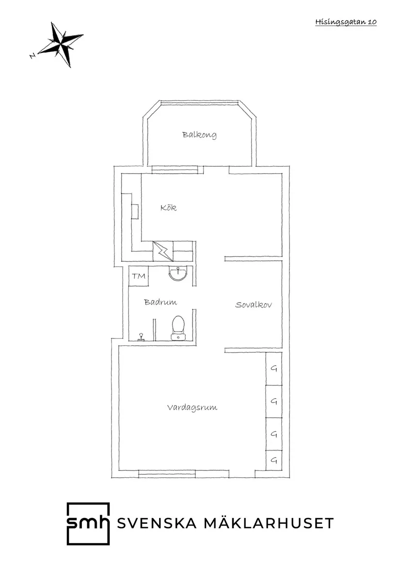 Bostadsrätt, Hisingsgatan 10, Brämaregården, Göteborg