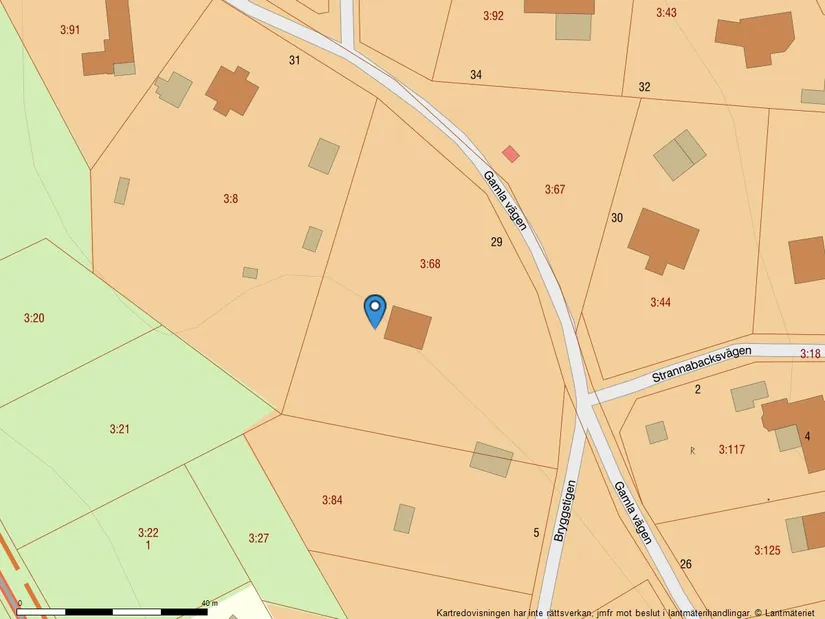 Tomt, Gamla vägen 29, Steninge, Halmstad