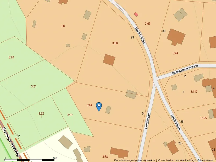 Tomt, Bryggstigen 5, Steninge, Halmstad