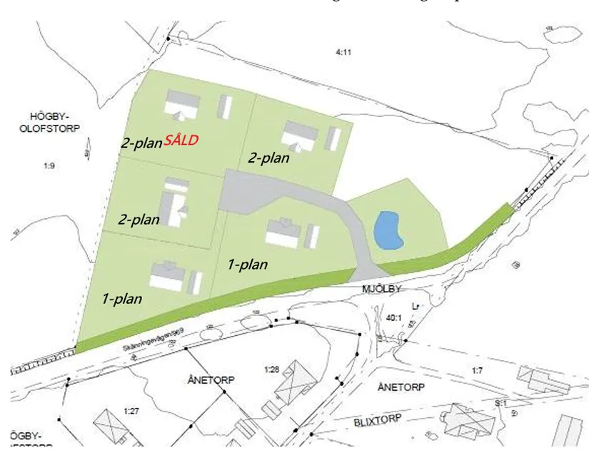 Tomt, Ånetorp Mjölby, Mjölby