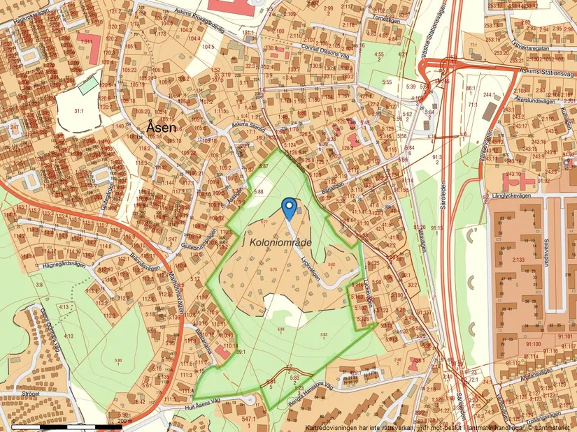 Fritidshus, Lyckestigen 8, Askim