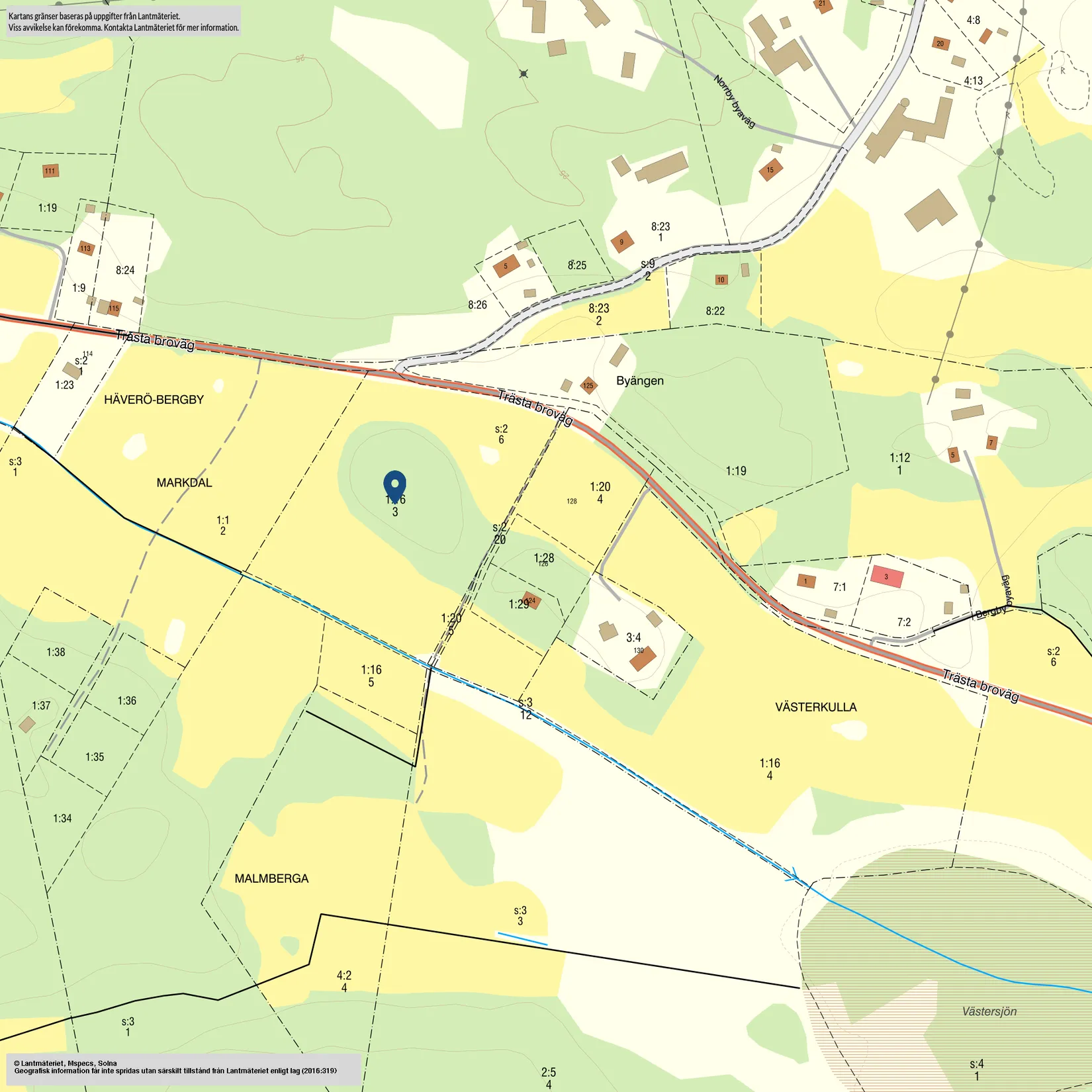 Gård/Skog, Trästa Broväg 128, Norrby, Norrtälje