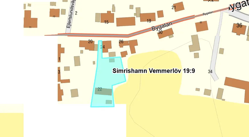 Villa, Bygatan 22, Östra Vemmerlöv, Simrishamn