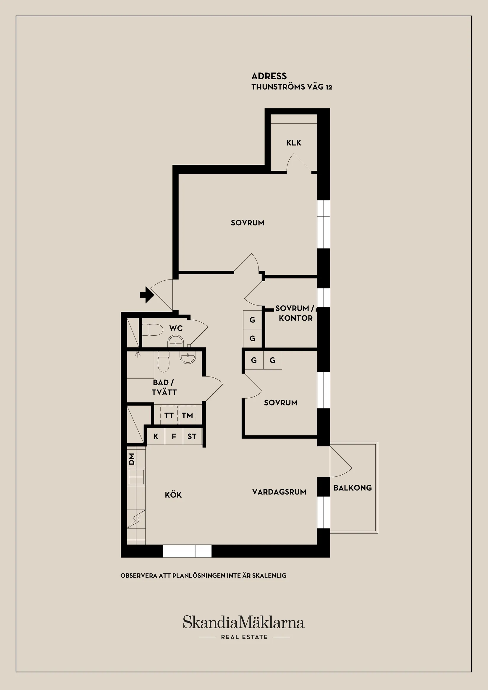 Bostadsrätt, Thunströms väg 12, Kvarnholmen, Nacka