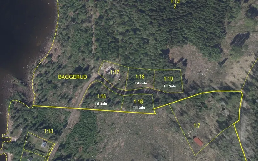 Tomt, Baggerudsvägen 45B-E, Baggerud, Kristinehamn
