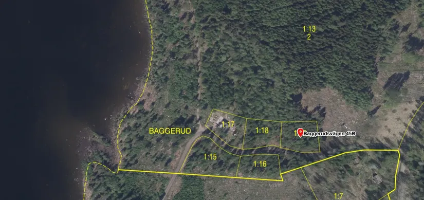 Tomt, Baggerudsvägen 45B-E, Baggerud, Kristinehamn