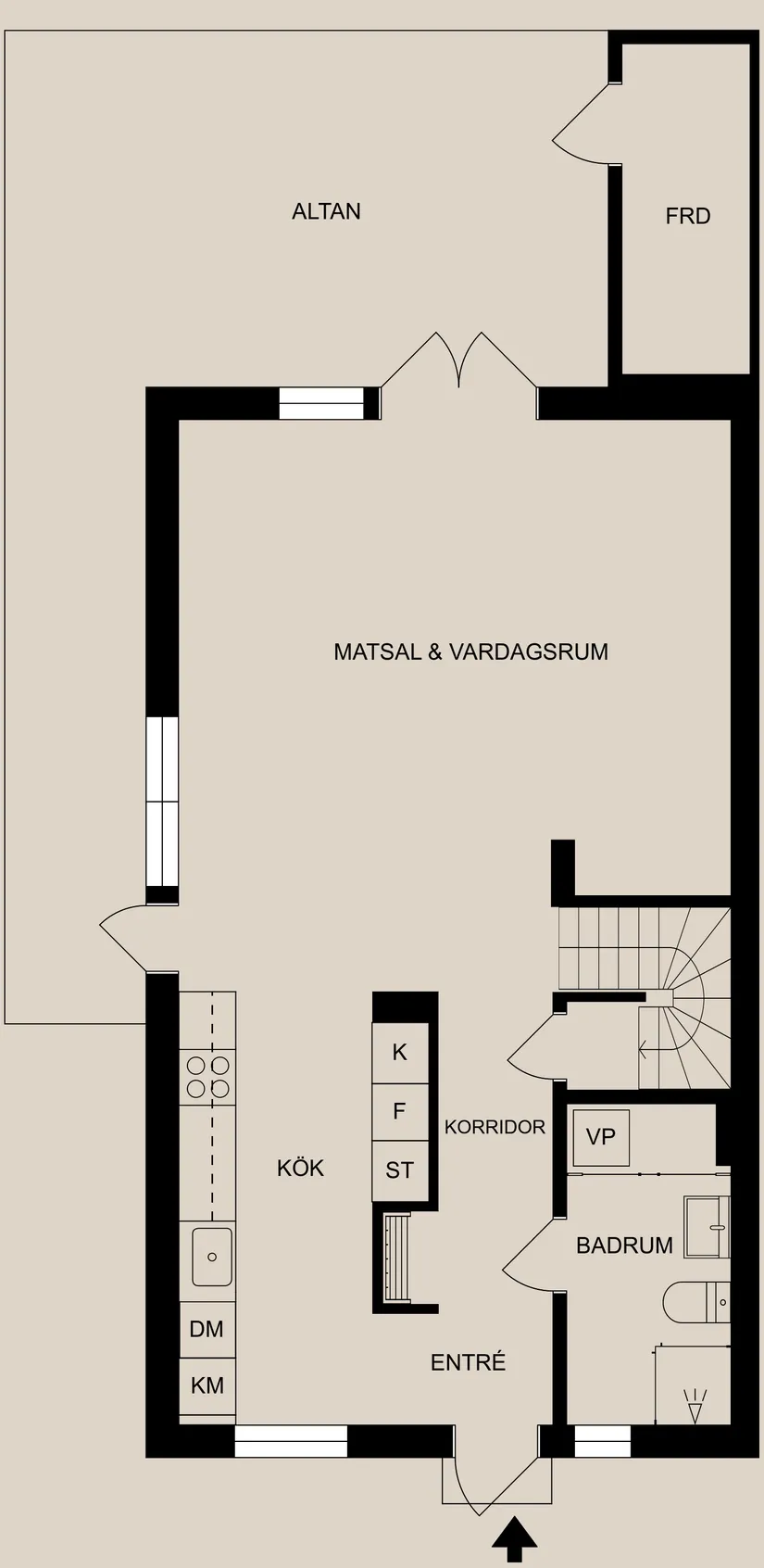 Radhus, Akrobatgatan 9A, Björkalund, Norrköping