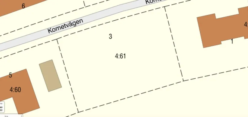 Tomt, Kometvägen 3, Fornåsa, Motala