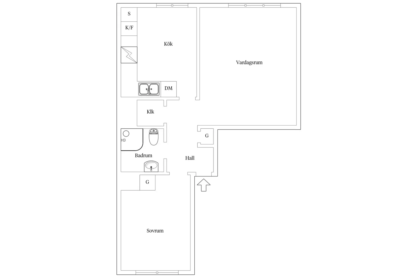 Bostadsrätt, Jägaregatan 2C, Centrala Hisingen, Göteborg