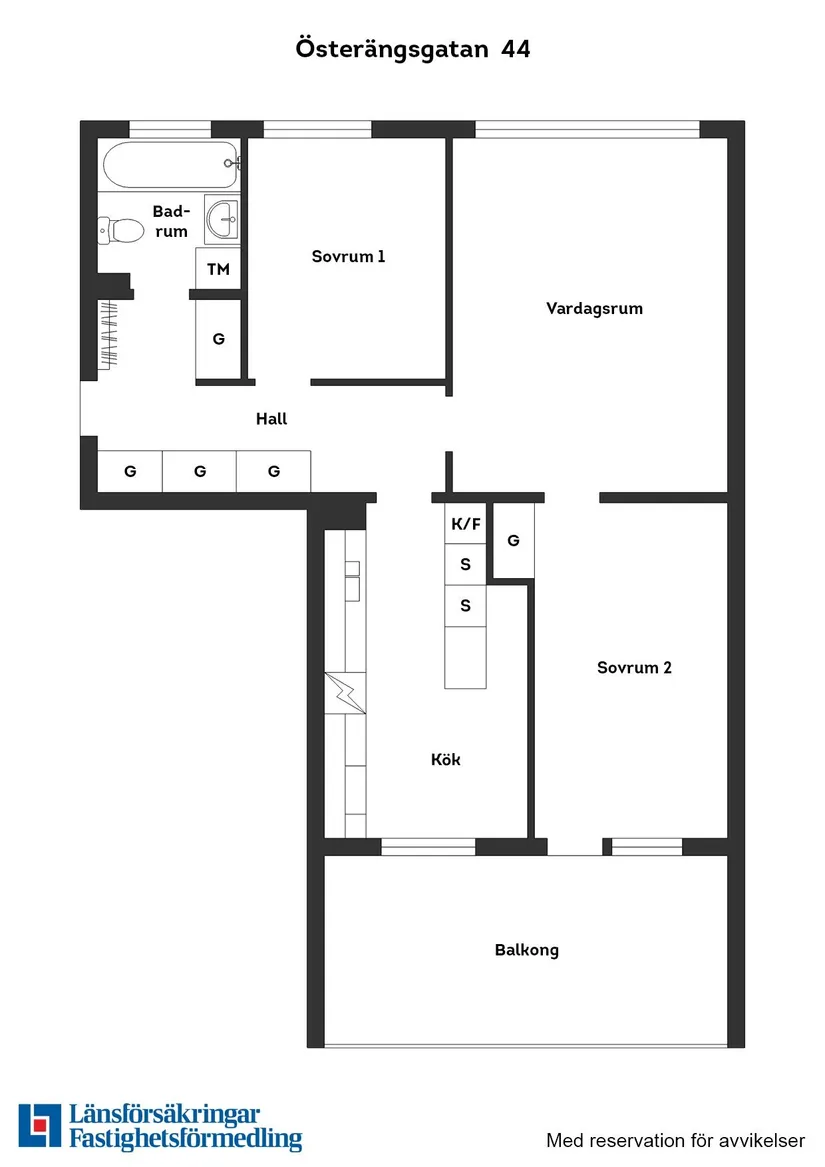 Bostadsrätt, Österängsgatan 44, Östergård, Halmstad