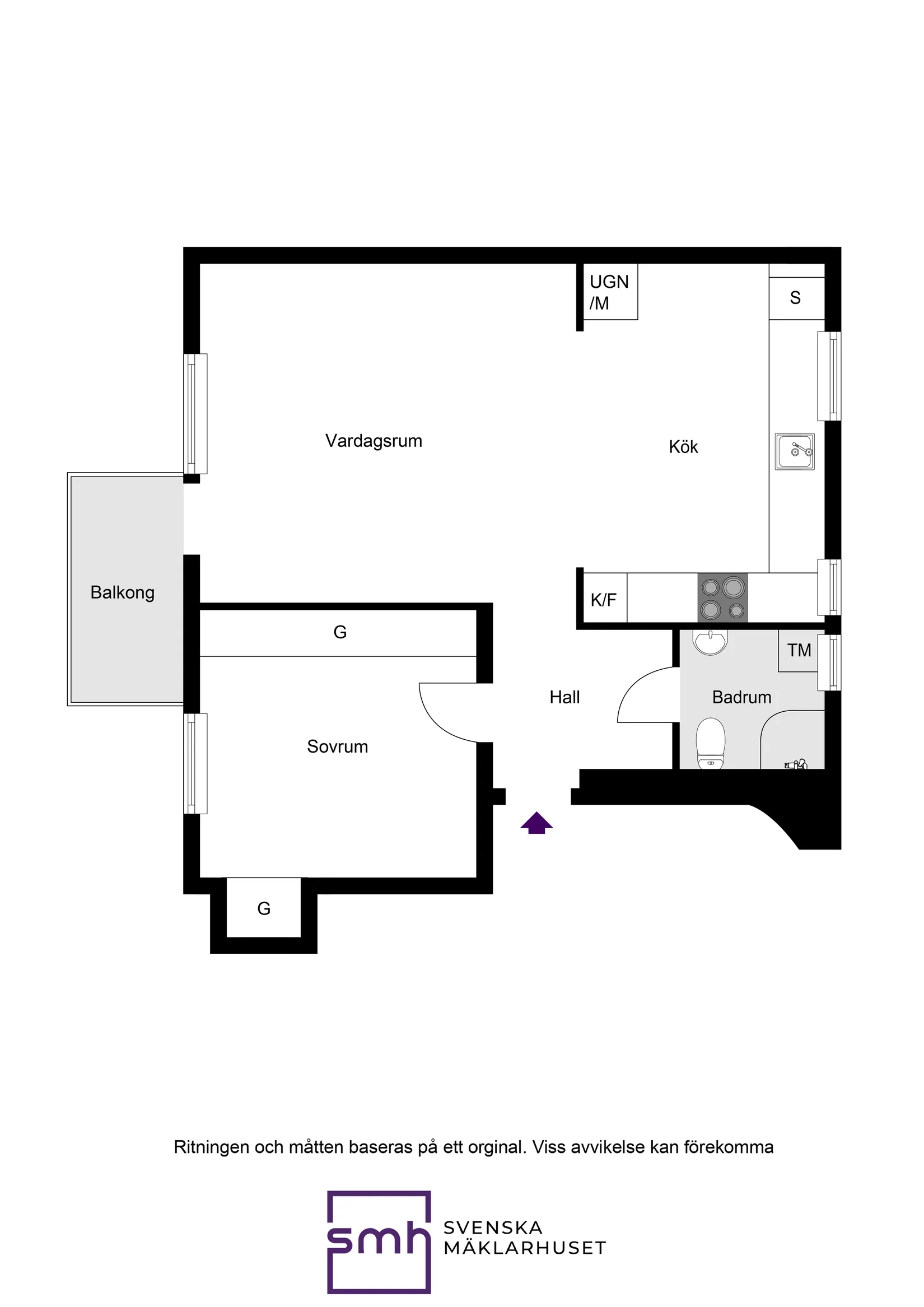 Bostadsrätt, Kinnekullevägen 23, Bromma / Traneberg, Stockholm