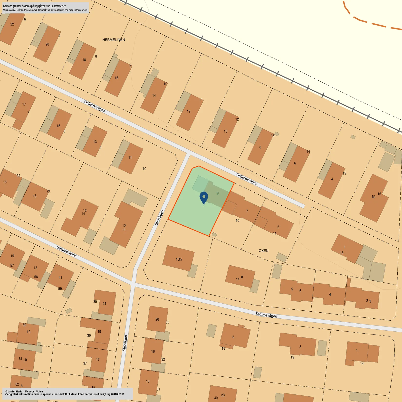 Villa, Gullarpsvägen 9, Centralt, Eslöv