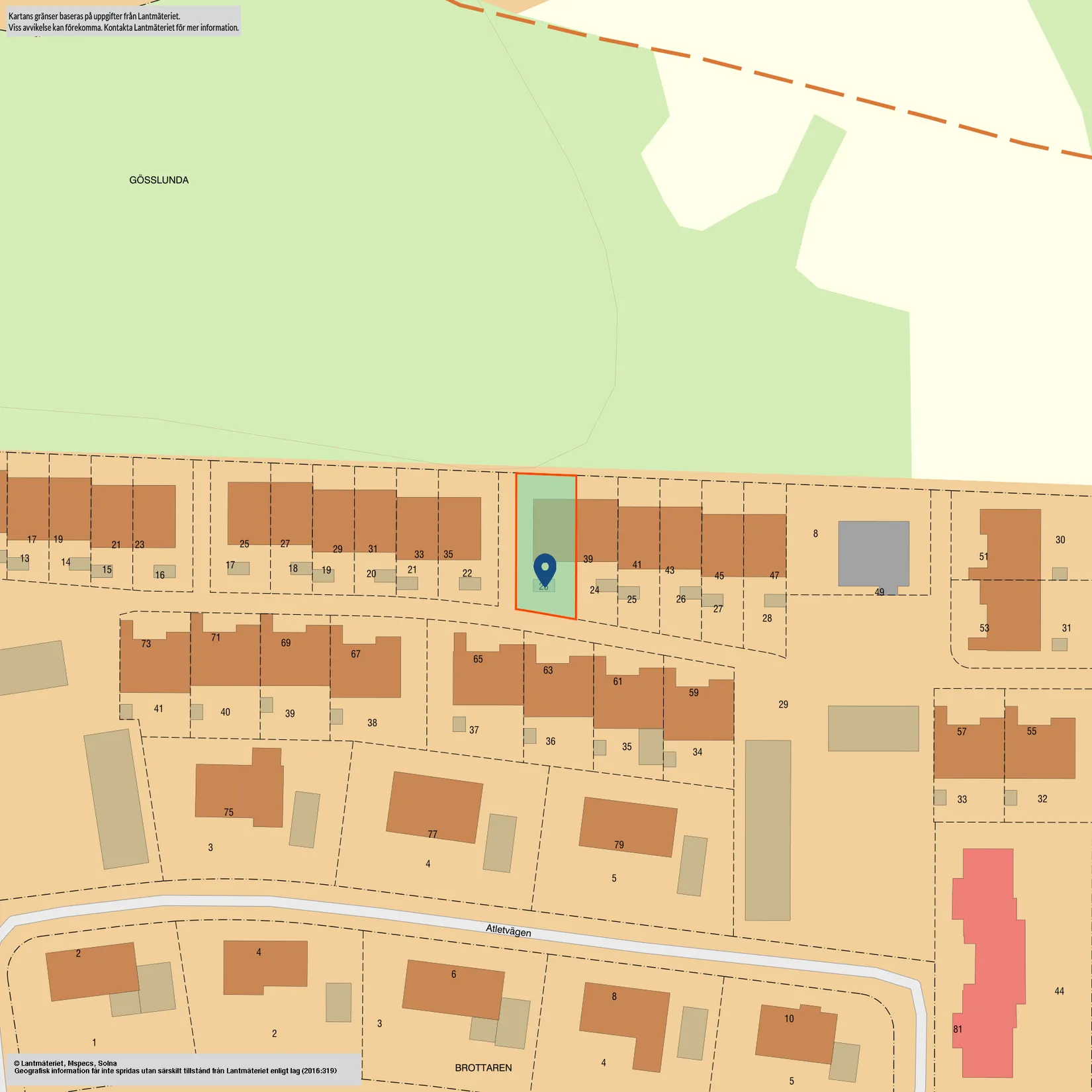 Radhus, Atletvägen 37, Ulriksdal, Lidköping