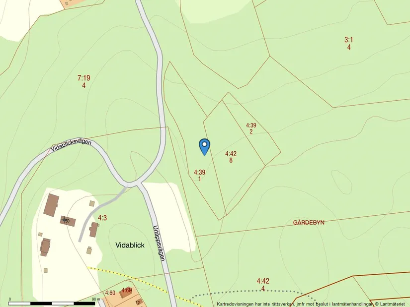 Gård/Skog, enligt skogsbruksplan, Gärdebyn, Rättvik