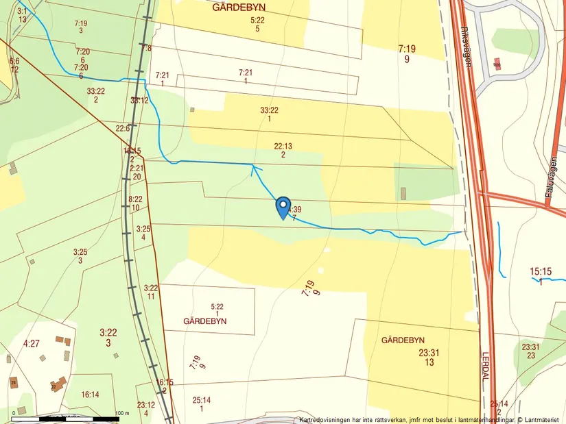 Gård/Skog, enligt skogsbruksplan, Gärdebyn, Rättvik