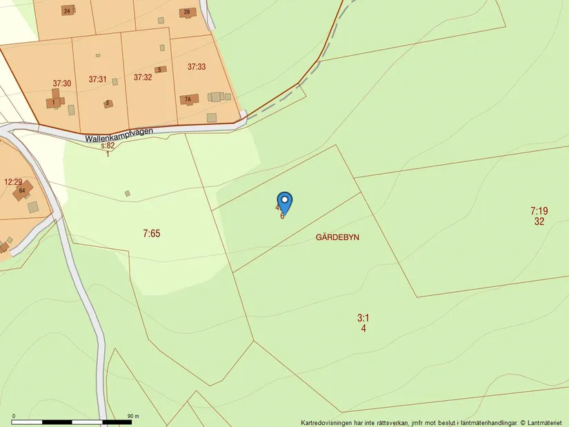 Gård/Skog, enligt skogsbruksplan, Gärdebyn, Rättvik