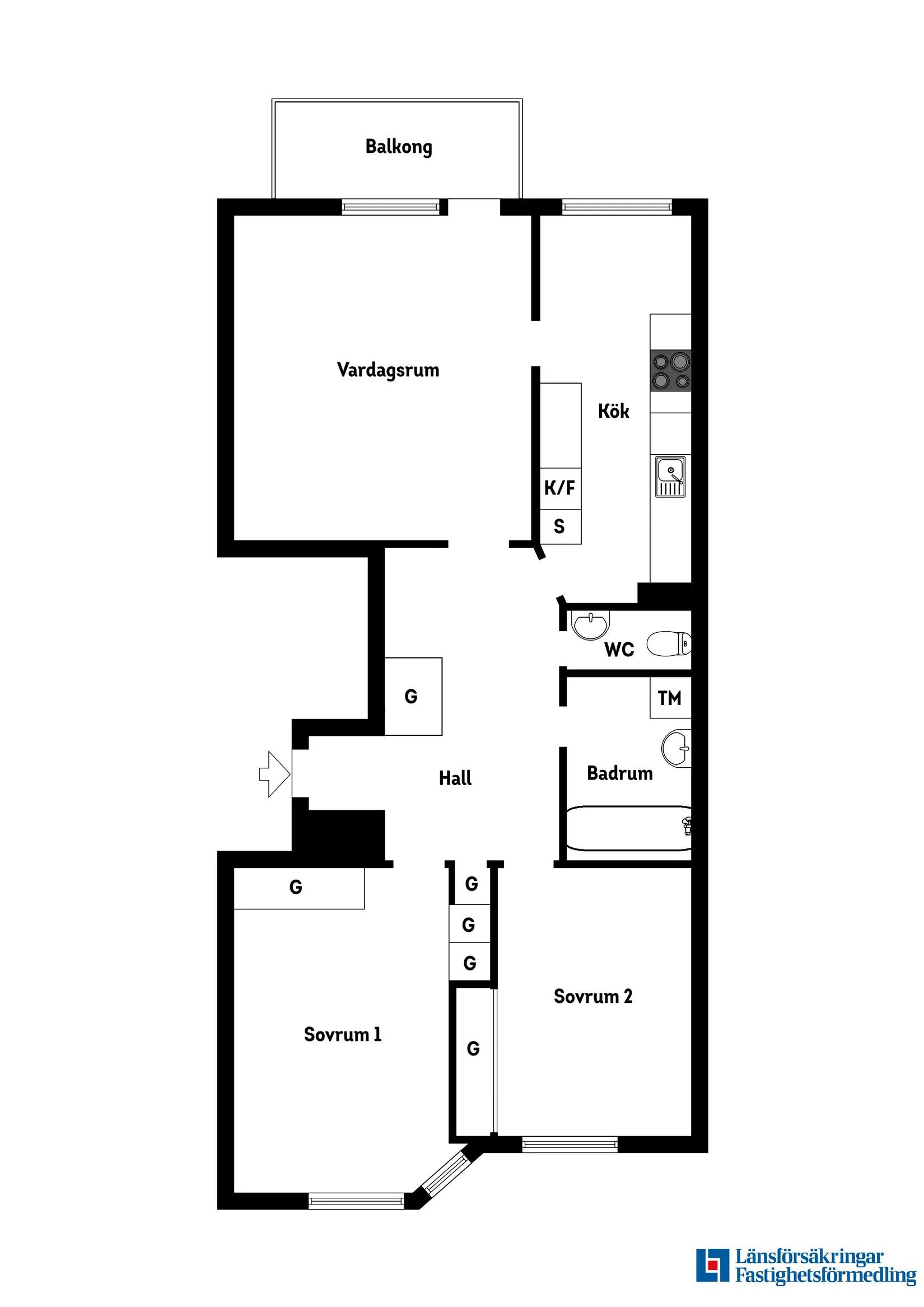 Bostadsrätt, Åsögatan 154B,  Stockholm – Södermalm, Stockholm