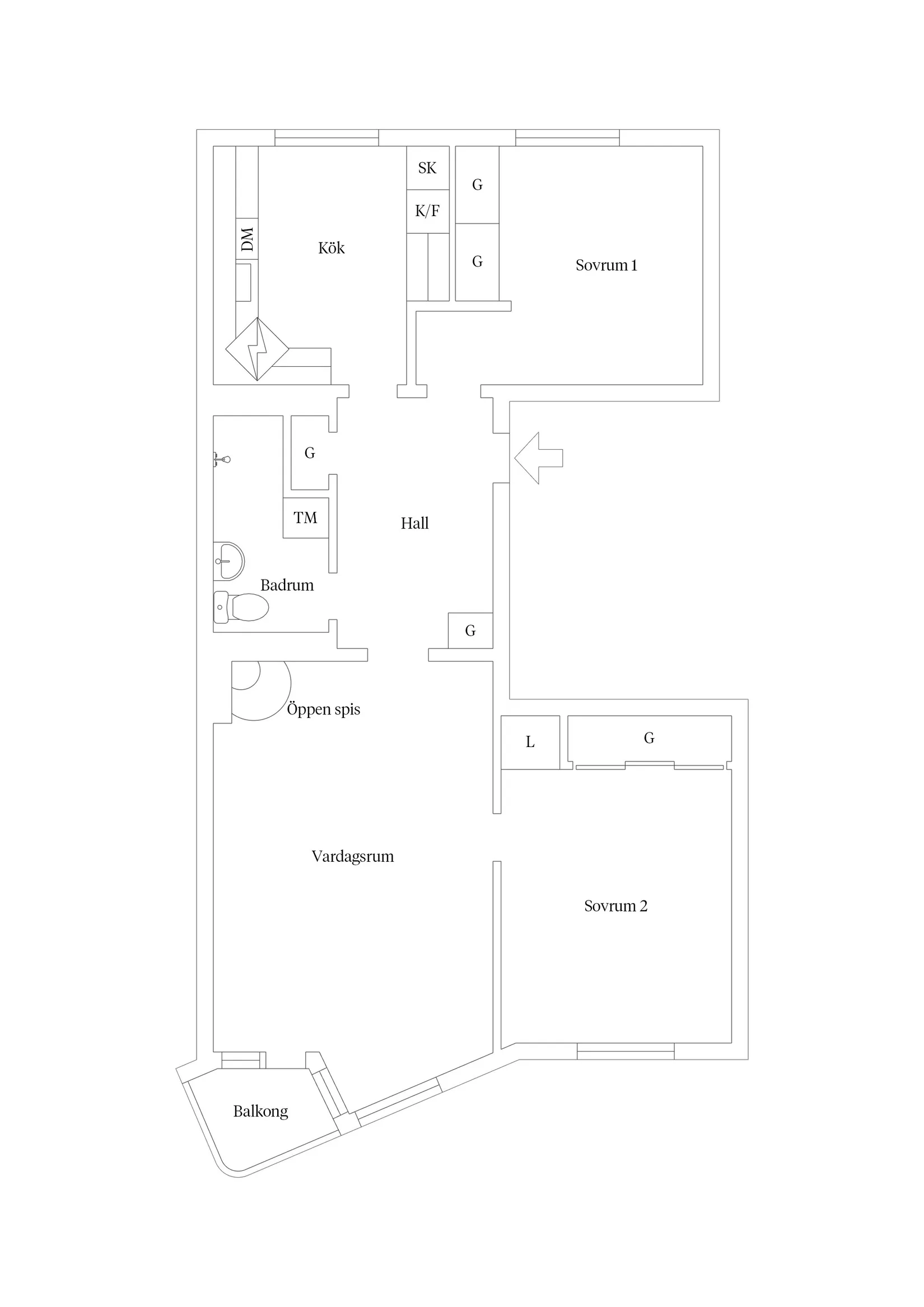 Bostadsrätt, Svartbäcksgatan 33A, Centrum Uppsala, Uppsala