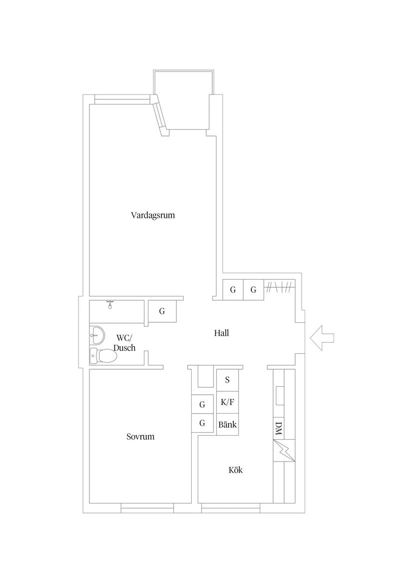 Bostadsrätt, Borgmästaregatan 3C, Kalmar