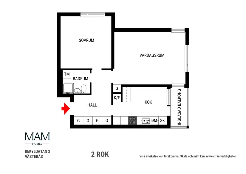 Bostadsrätt, Rekylgatan 2, Haga, Västerås