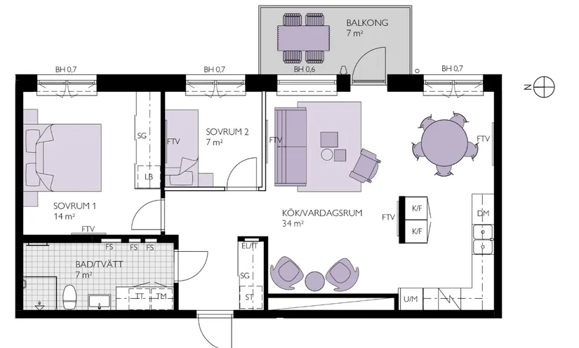 Bostadsrätt, Pildammsvägen 8C, Pildammarna, Malmö