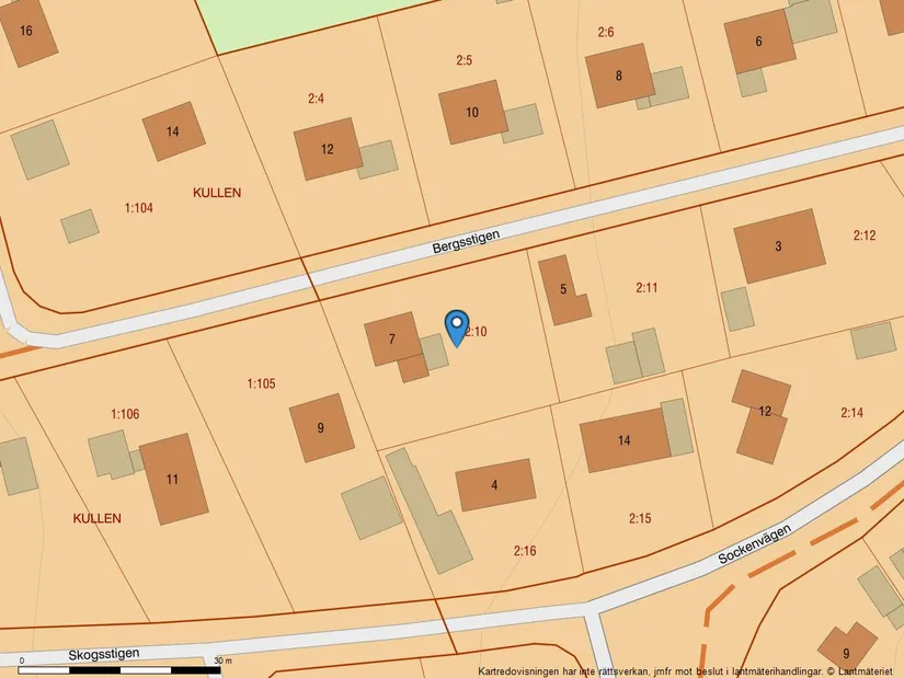 Villa, Bergsstigen 7, Gådeåberget, Härnösand