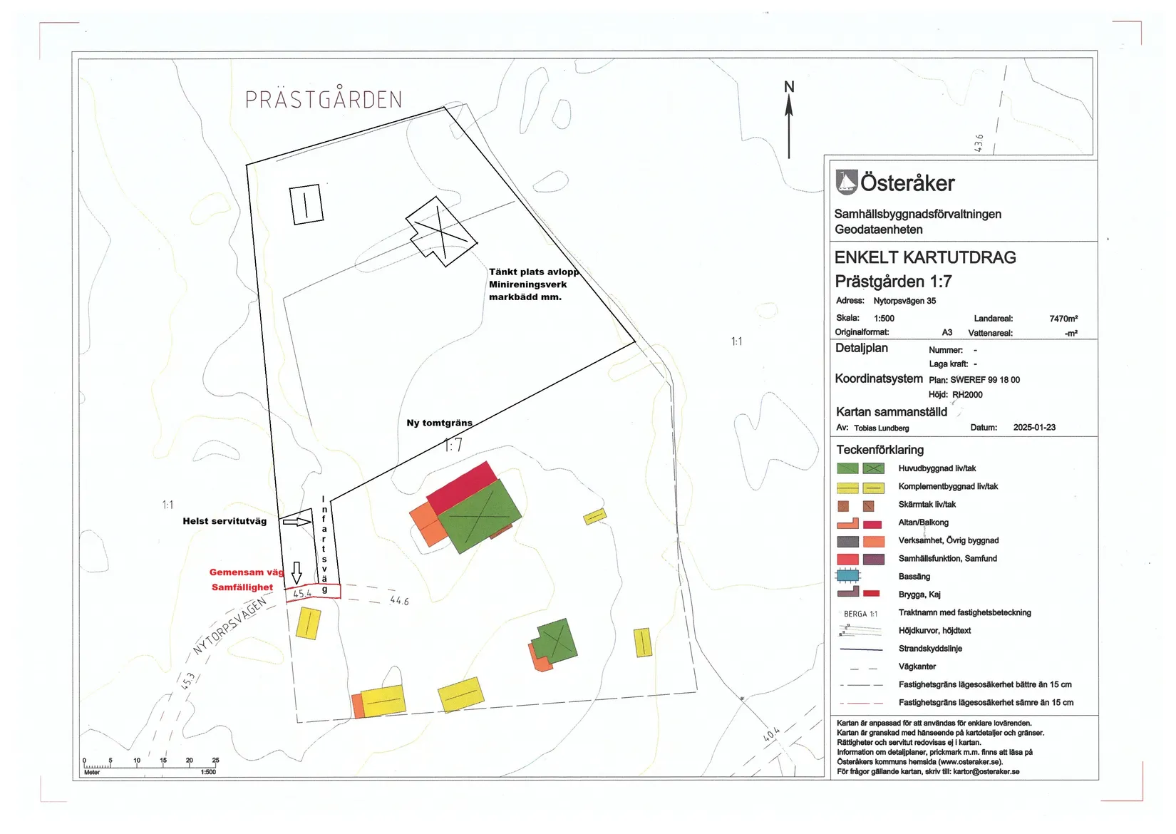 Tomt, Nytorpsvägen 35B, Åkersberga, Österåker