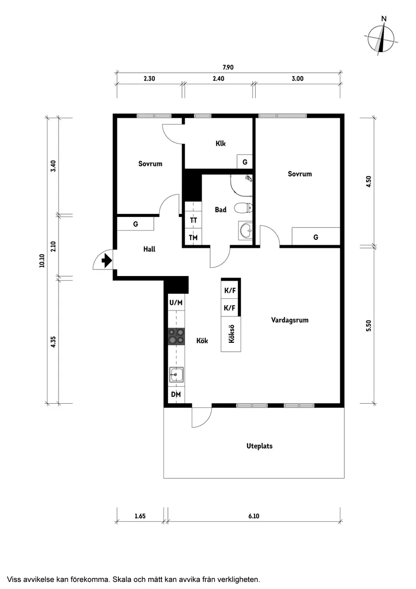 Bostadsrätt, Gnejsvägen 30, Kolla Parkstad, Kungsbacka
