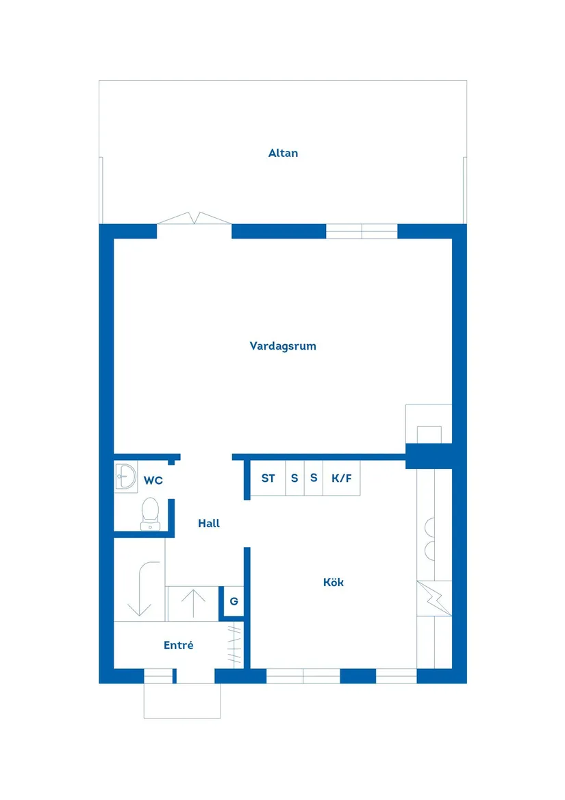 Bostadsrätt, Radhus, Frideborgsgatan 34, Södra Brännan, Härnösand