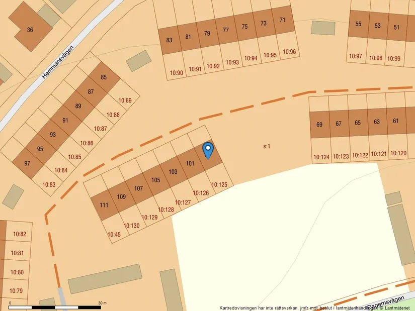 Villa, Radhus, Hemmansvägen 99, Bondsjöhöjden, Härnösand