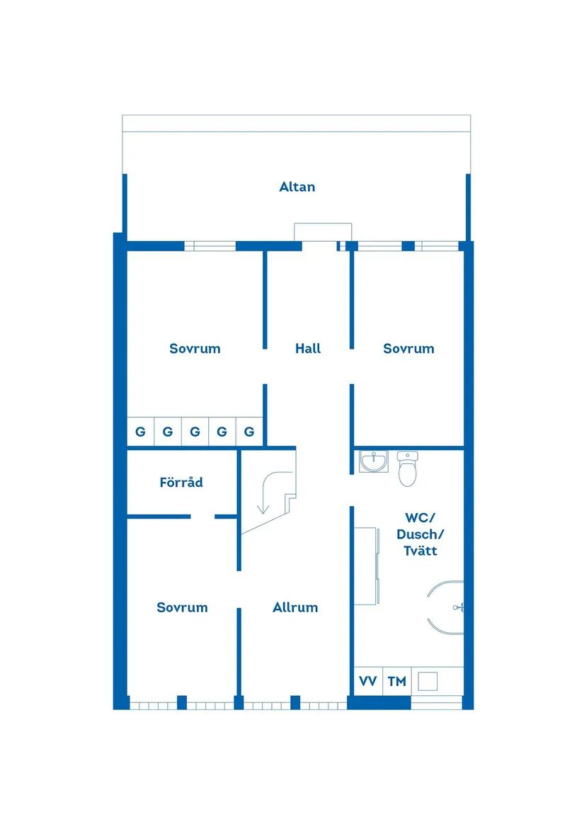 Villa, Radhus, Hemmansvägen 99, Bondsjöhöjden, Härnösand