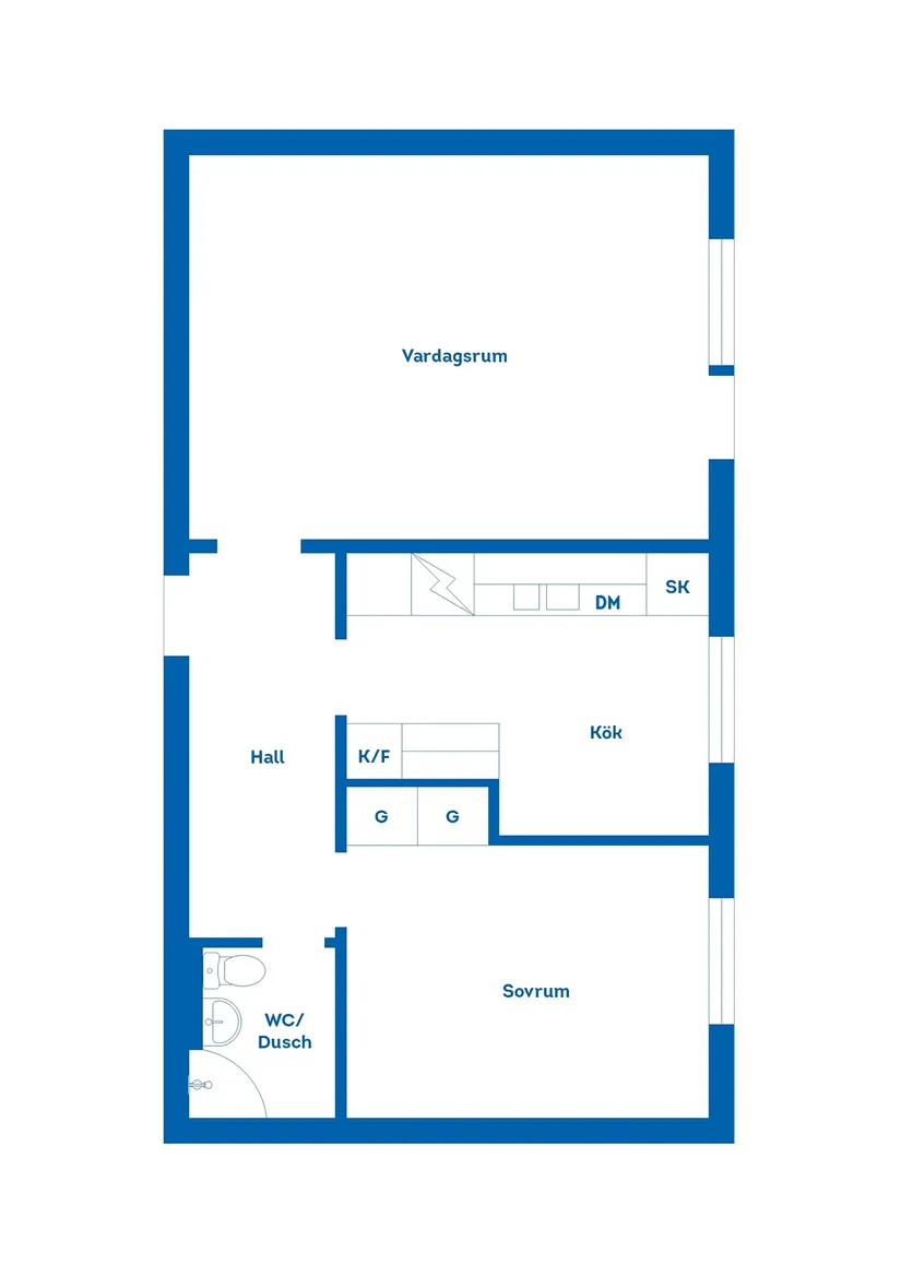 Bostadsrätt, Nedre arbetshusgatan 76C, Söder, Gävle